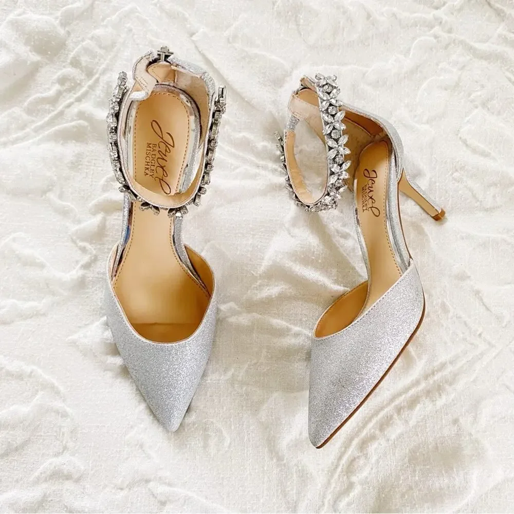 Badgley Mischka Raleigh Glitter PumpsNew $110